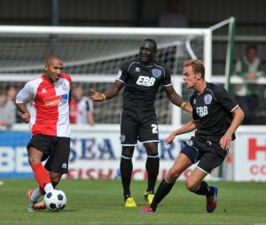 Woking take on Aldershot in a pre-seaon match.
