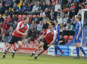 Brett Johnson scores his second goal in a week to bring Woking level on Monday. 