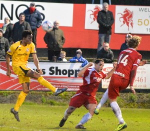 Betsy shoots as Woking lose out at Welling last season