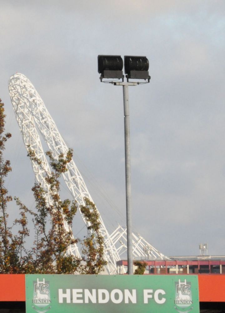 The iconic Wembley arch as seen from Hendon v Woking 