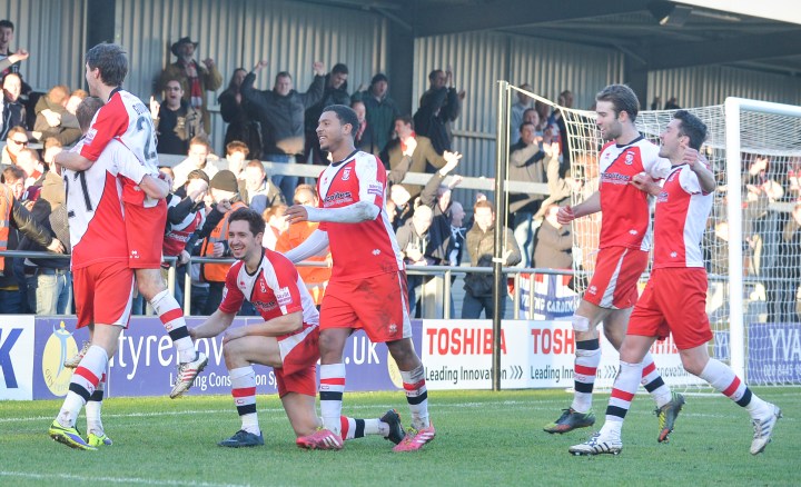 Woking take all three points from The Hive last season 